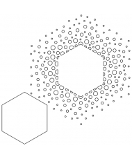 Wow Stencil - Confetti Hexagon (Verity Biddlecombe)