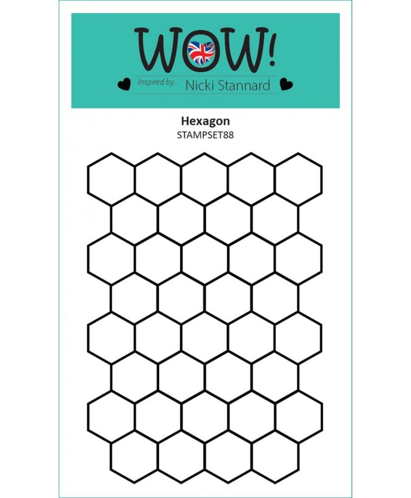 Wow Stamp (A6) - Hexagon (By Nicki Stannard)