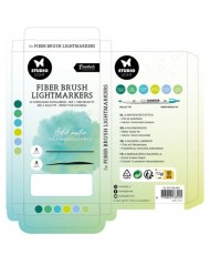 SL Fiber Brush Light Markers Green Colors 6 PC