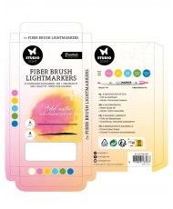 SL Fiber Brush Light Markers Bright Colors 6 PC