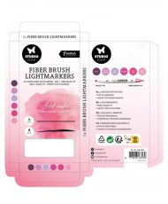 SL Fiber Brush Light Markers Pink Colors 6 PC