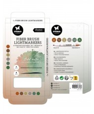 SL Fiber Brush Light Markers Brown Colors 6 PC