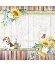 Farmhouse Garden Paper Pad 8x8 12/Pkg