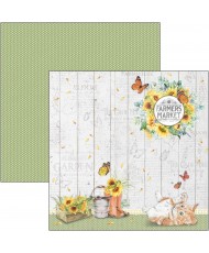 Farmhouse Garden Paper Pad 8x8 12/Pkg