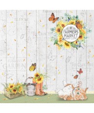 Farmhouse Garden Paper Pad 8x8 12/Pkg