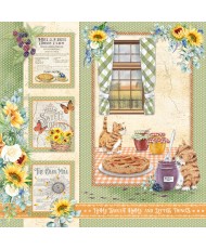 Farmhouse Garden Paper Pad 8x8 12/Pkg