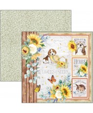 Farmhouse Garden Paper Pad 8x8 12/Pkg