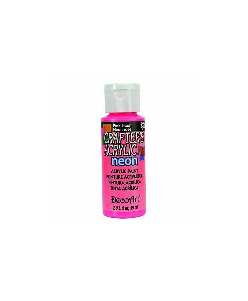 Crafter’s Acrylic® Pink Neon Neons 2-oz.