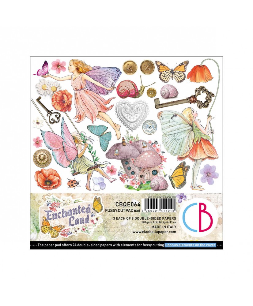 Enchanted Land Fussy Cut Pad 6x6 24/Pkg