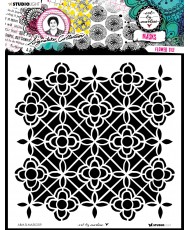 ABM Mask Flower Tile 20x20cm