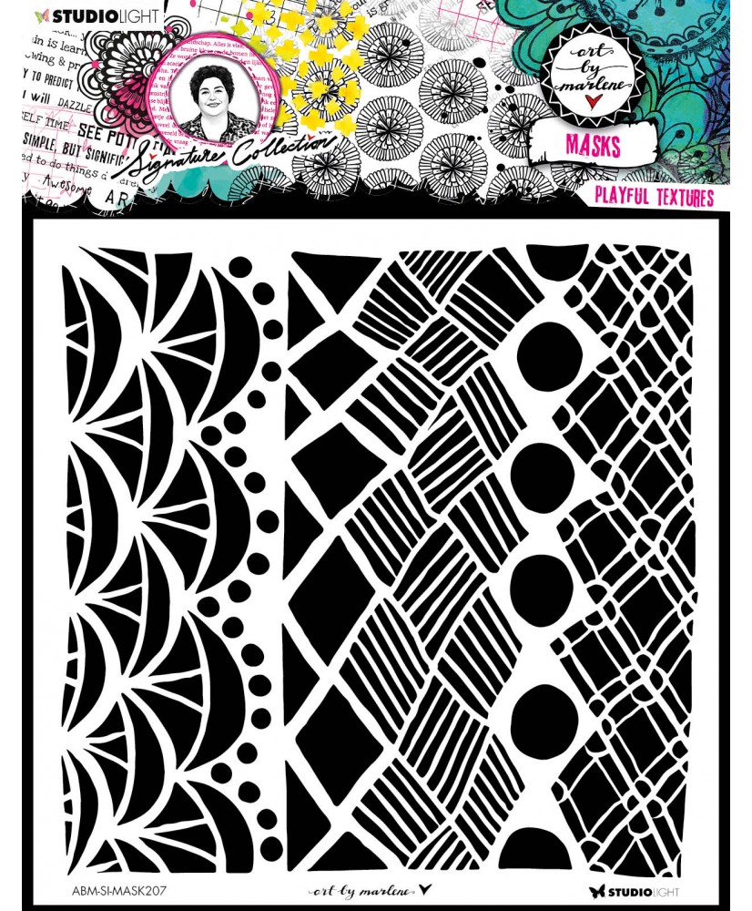 ABM Mask Playful Textures 20x20cm