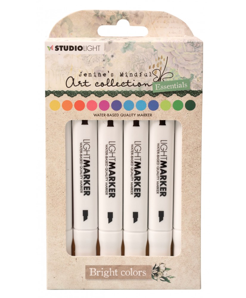 JMA Light Markers Bright Colors Essentials 15Pcs