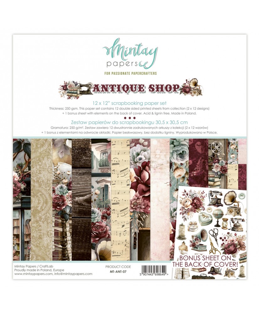 12 x 12 Paper Set - Antique Shop