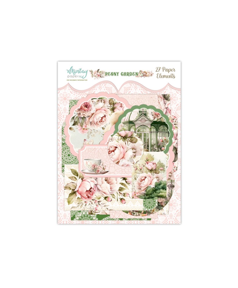Paper Elements - Peony Garden, 27 pcs