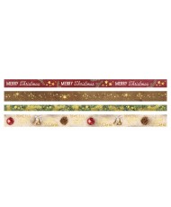 Washi Tape 4x Rolls, 5m per Roll Magical Christmas