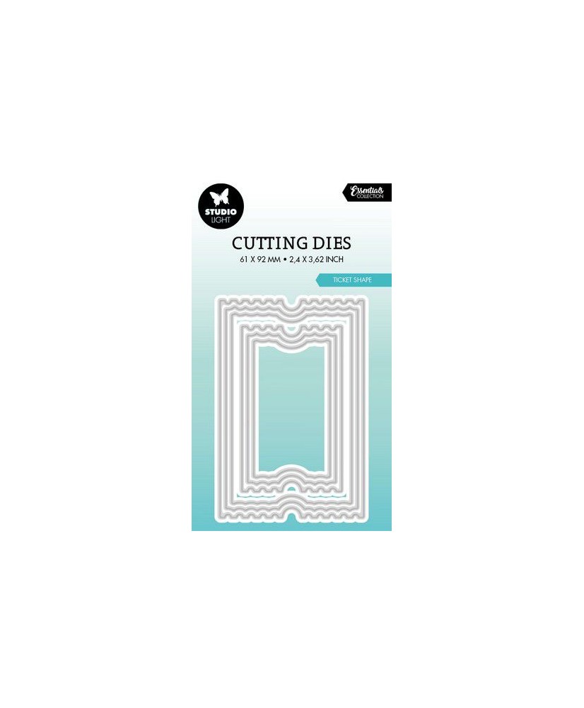 Cutting Dies Ticket Nested Shape 61x92 6 PC