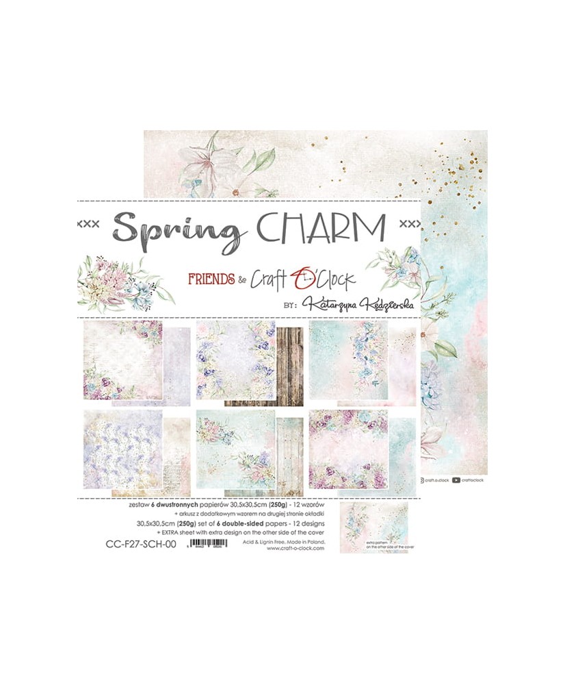 SPRING CHARM - Paper Set 30,5x30,5cm