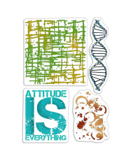 Clear Stamp Set 4″X6″ Attitude Is Everything