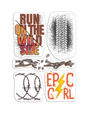Clear Stamp Set 4″X6″ Epic Girl