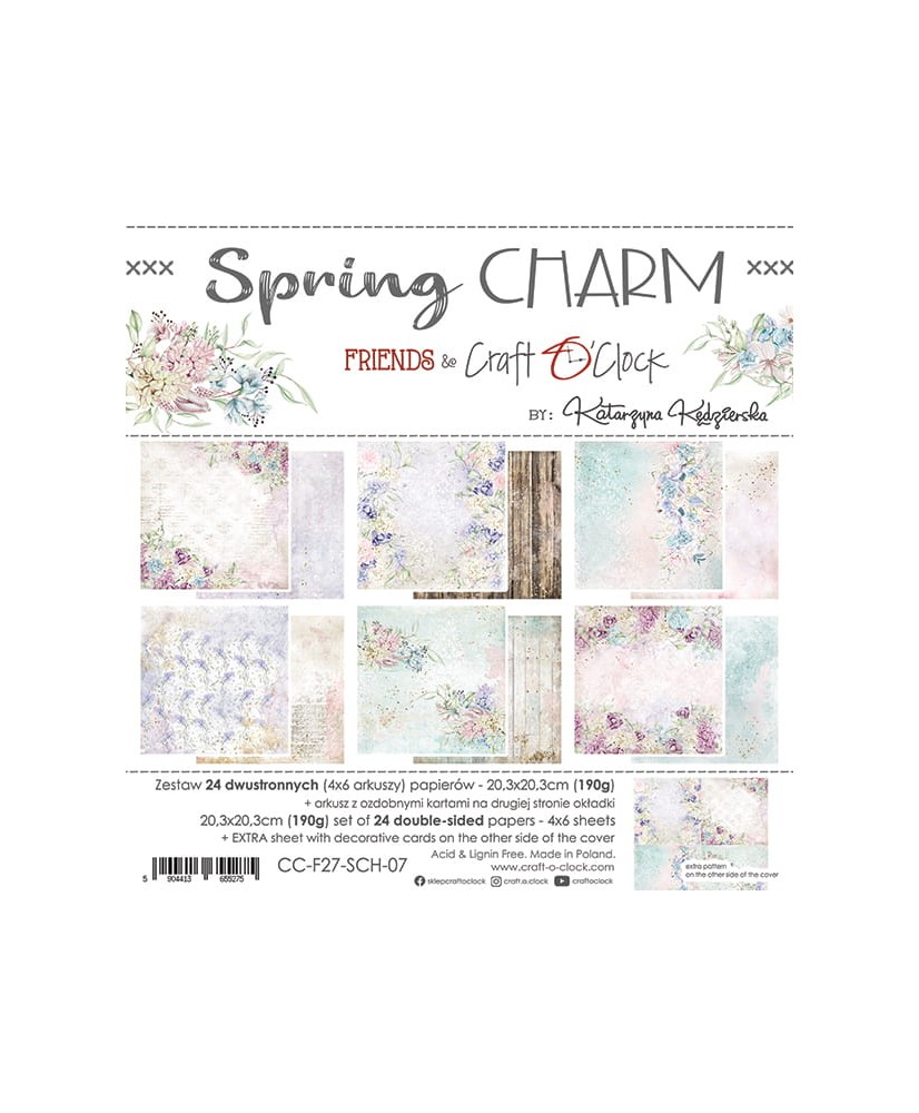 SPRING CHARM - Paper Set 20,3x20,3cm