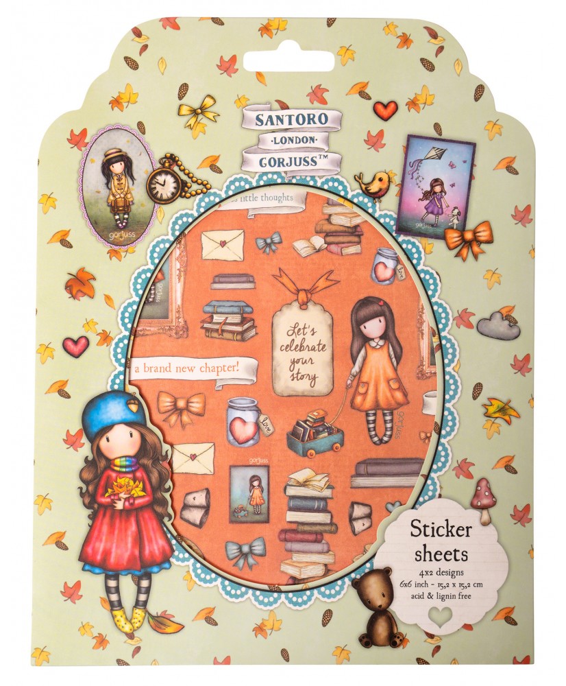 Santoro Gorjuss Sticker Sheets 8SH