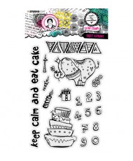 ABM Clear Stamp Party Elephant 148x210 23 PC