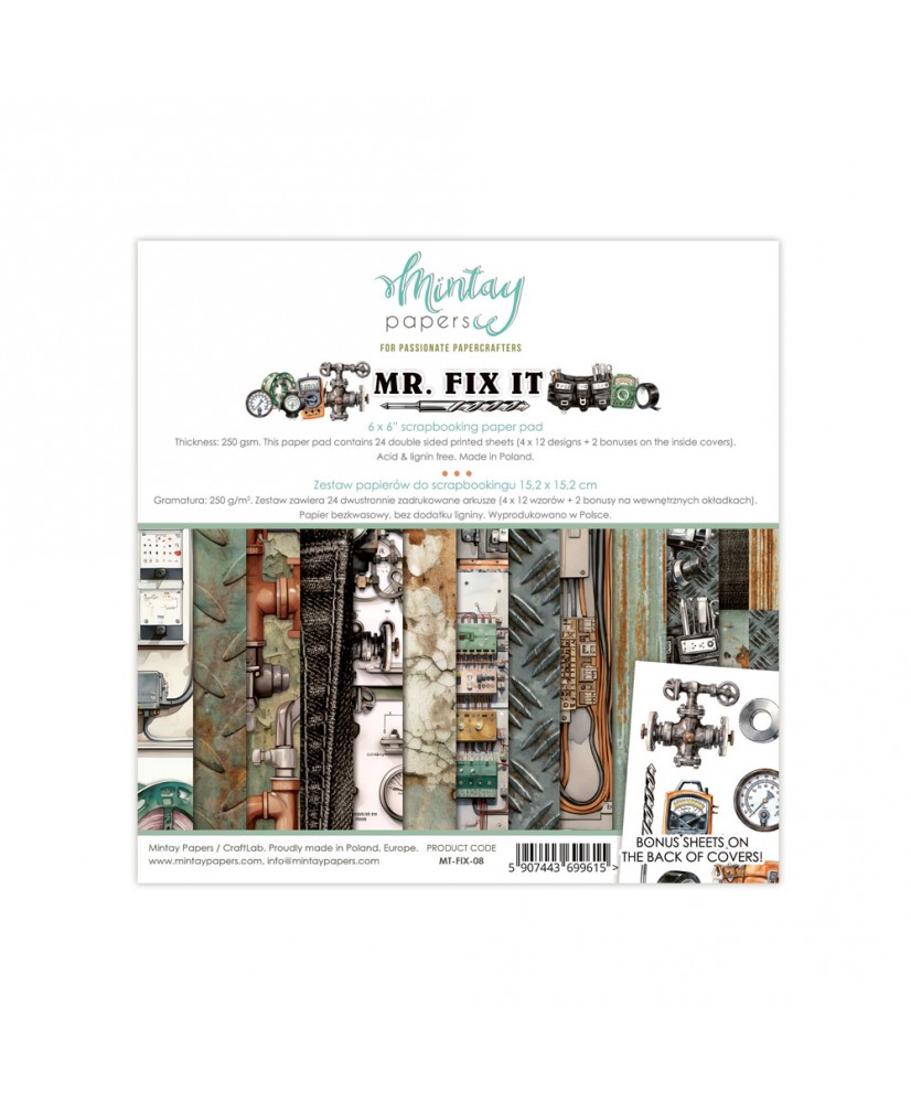 Mr. Fix It  - 6 x 6 Paper Pad