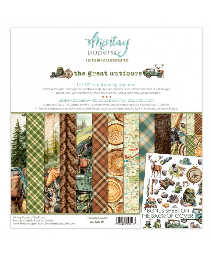 12 x 12 Paper Set - The Great Outdoor