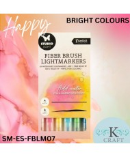 SL Fiber Brush Light Markers Bright Colors 6 PC