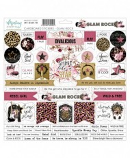 Glam Rock – 12 X 12 Cardboard Stickers