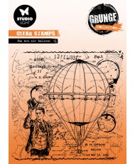 Clear Stamp The Hot Air Balloon Grunge 122x122