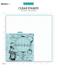 Clear Stamp The Hot Air Balloon Grunge 122x122