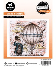 Clear Stamp The Hot Air Balloon Grunge 122x122mm