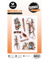 Clear Stamps Creative Inventions Grunge 89x132 9 PC