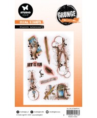 Clear Stamps Creative Inventions Grunge 9Pc