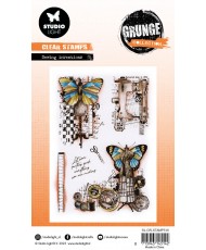 Clear Stamps Sewing Inventions Grunge 89x132 6 PC