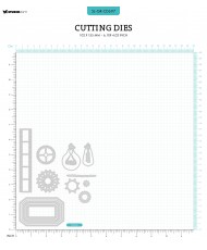 Cutting Die Invention Grunge 102x155 13 PC