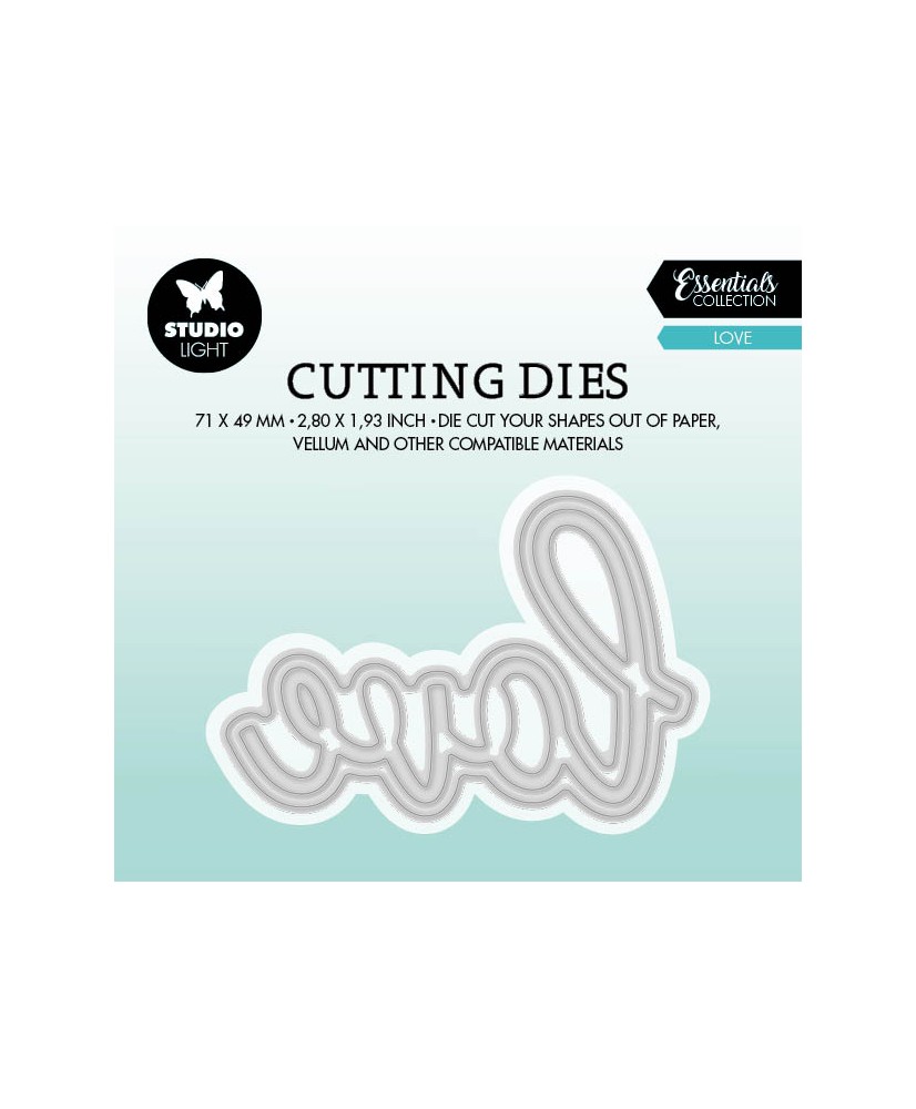 Cutting Die Love 105x100 2PC