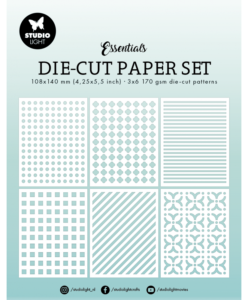 Paper Set Die-Cut Paper Sheets 114,3x146 24 PC