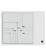 SL Magnetic Glass Mat 4 magnets incl Essentials 450x350x10mm 1PC