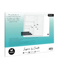 SL Magnetic Glass Mat 4 magnets incl Essentials 450x350x10mm 1PC