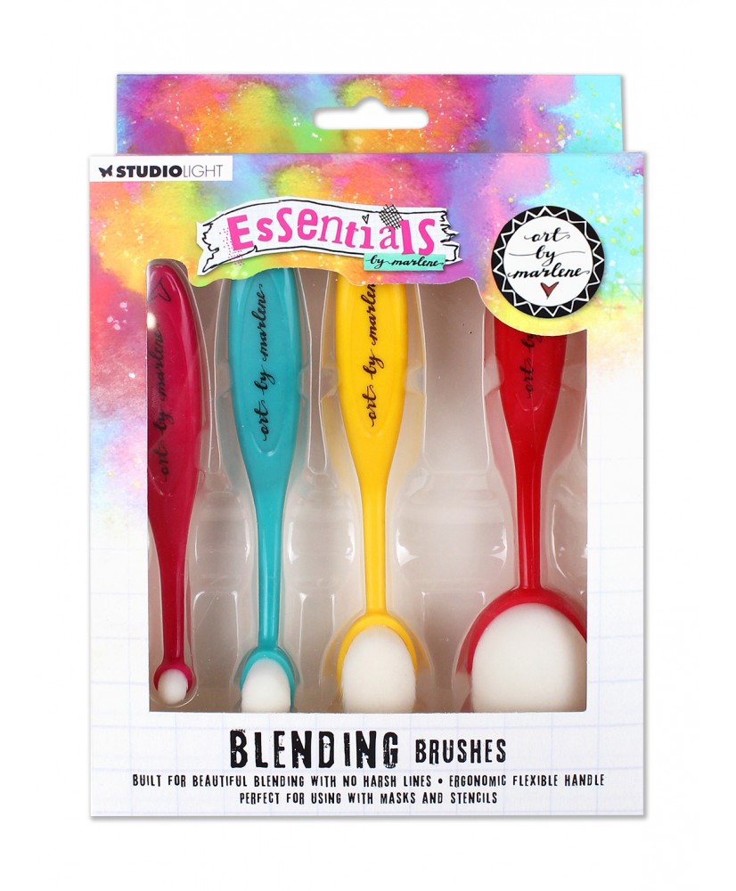 ABM Blending Brushes 10, 20, 30 and 40 mm Essentials 120x220x35mm 4 PC