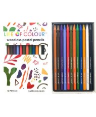 Woodless Pastel Pencils 12pcs