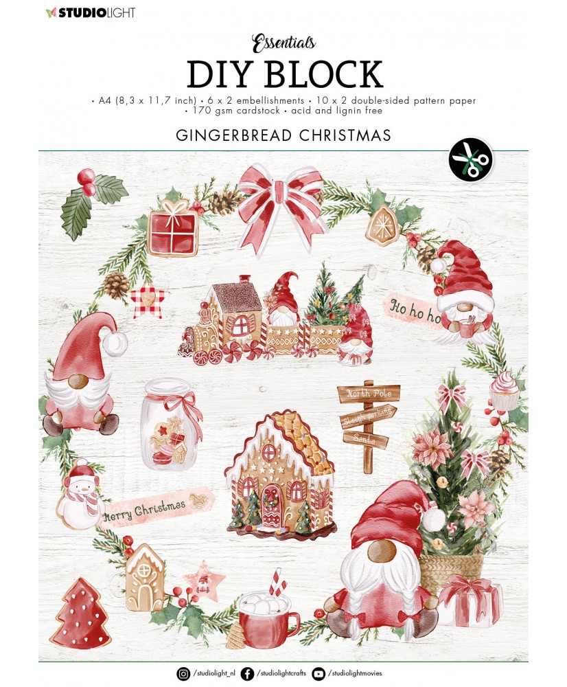 DIY Block Christmas 294x210x9mm 32 SH