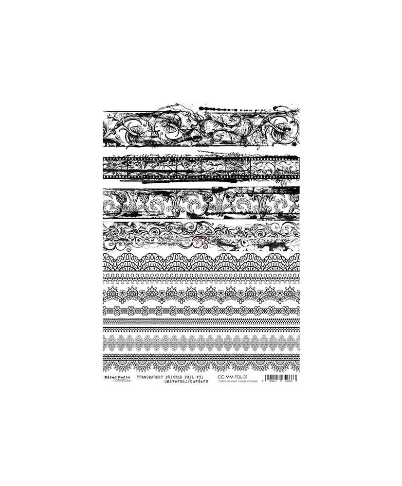 Transparent Foil – Sheet – 31 – Borders