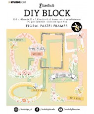 Die-Cut Block Floral Pastel...
