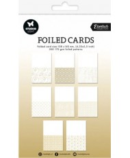 SL Foiled Folded Cards Gold 146x228x6mm 24 PC
