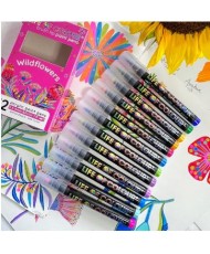 New Wildflowers Acrylic Brush Pens 12pcs