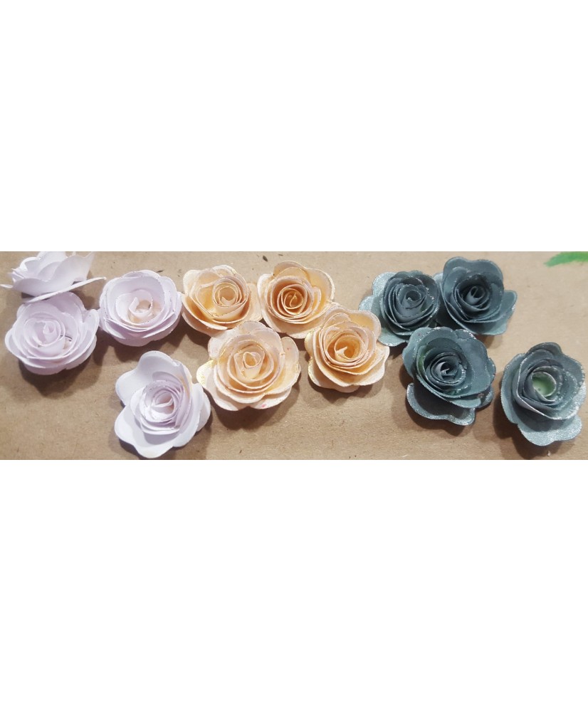 Quilling Roses White Small