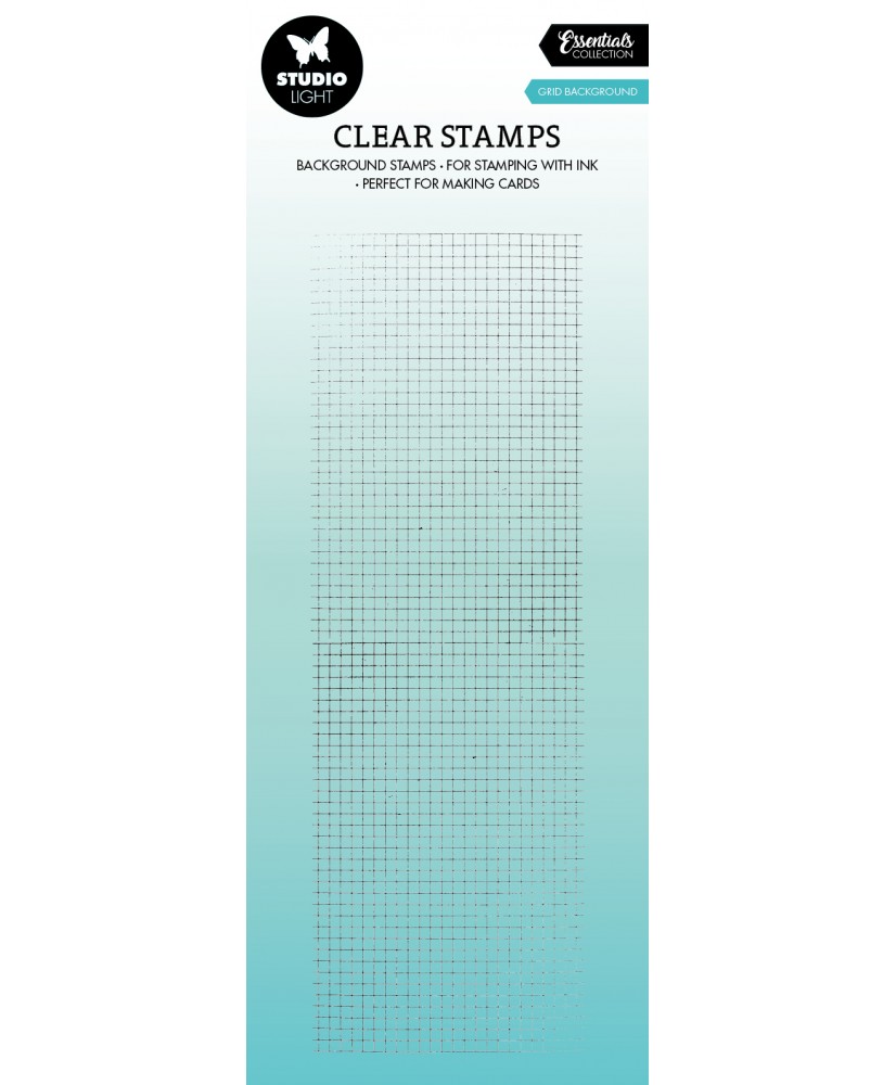 Clear Stamp Grid Background 68x204x3mm 1 PC
